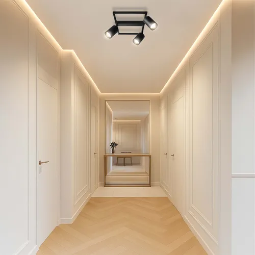 Aranżacja: lampa LEDLUX 3×GU10 w kuchni nad blatem