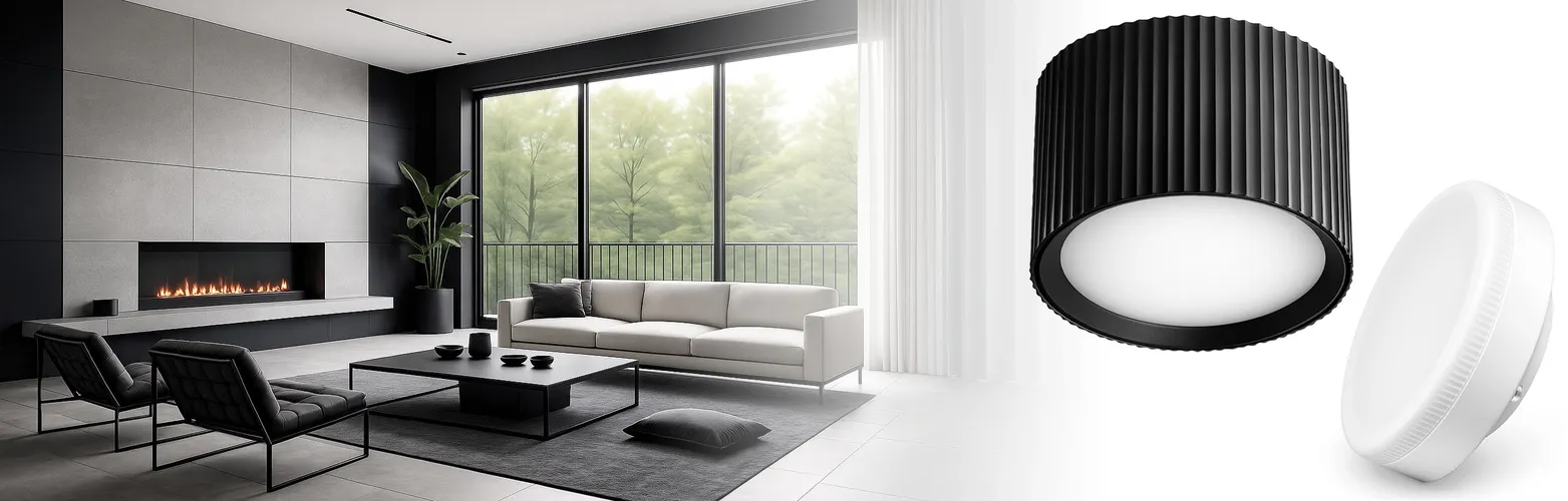 Spot Natynkowy z żarówką GX53