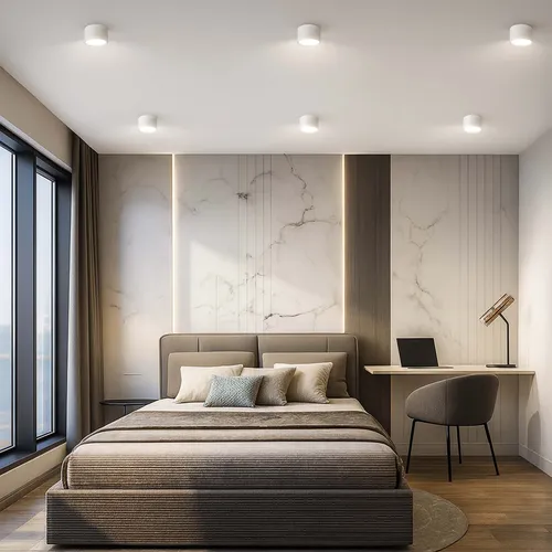 SPot natynkowy biały w aranżcji w kuchni