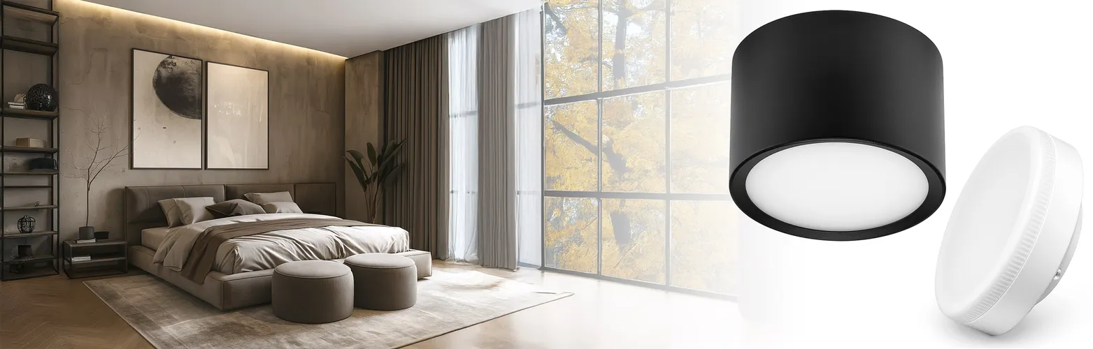 Spot Natynkowy z żarówką GX53