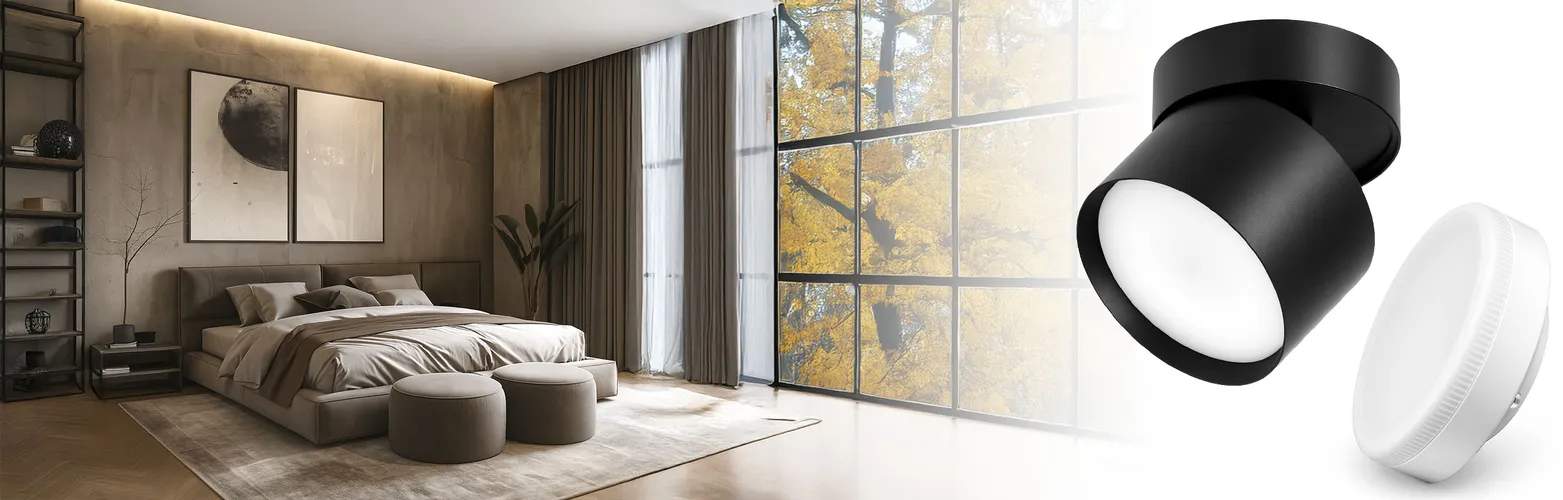 Spot Natynkowy z żarówką GX53