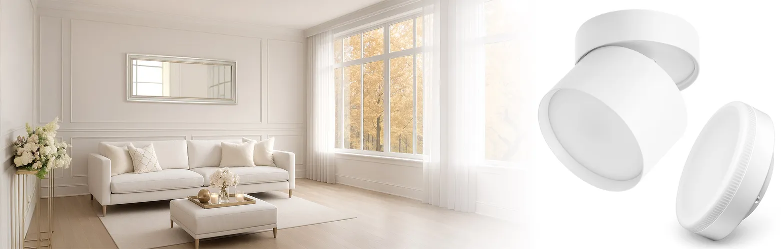 Spot Natynkowy z żarówką GX53