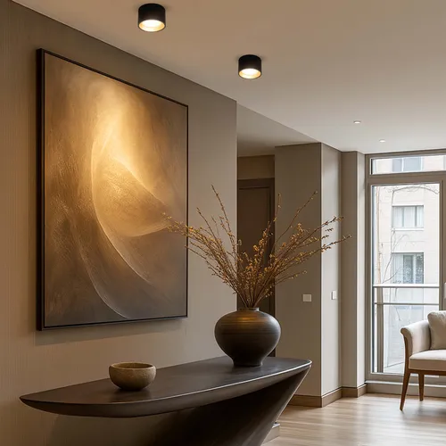 zastosowanie opraw w salonie