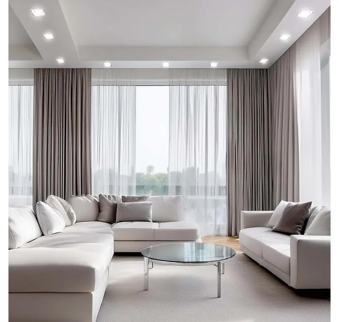 Kwadratowa oprawa sufitowa do żarówki GU10 – szklana