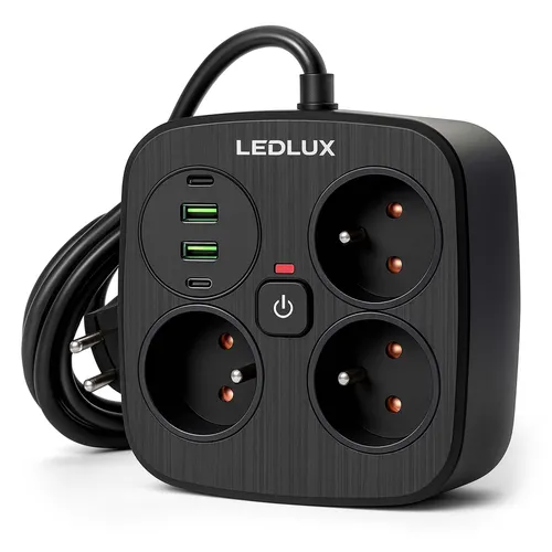 Zastosowanie: biurko/home office, zestaw RTV, kuchnia – listwa z USB-C i USB-A