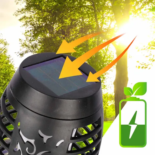 dekoracyjna lampa solarna do ogrodu na energię słoneczną