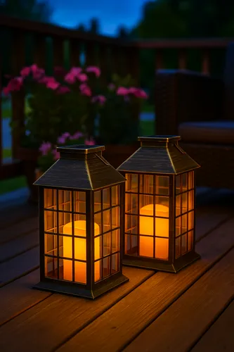 lampa solarna latarenka na taras