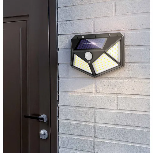 lampka solarna LED z czujnikiem i możliwością montażu na ścianie