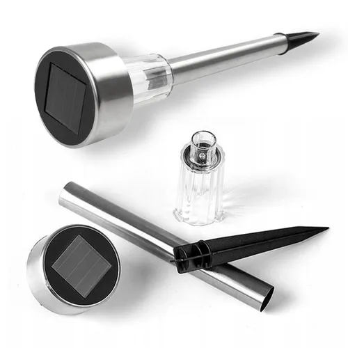 lampa solarna LED z kolcem do wbicia w ziemię