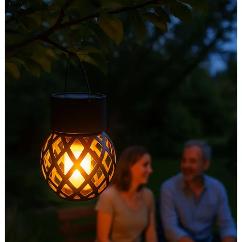 ozdobna kulka solarna LED do ogrodu