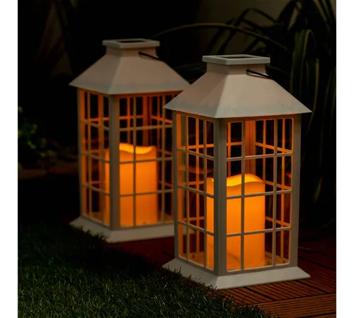 lampka solarna dekoracyjna do ogrodu w stylu retro