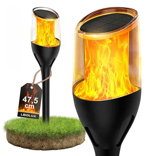 lampa solarna LED pochodnia wbijana