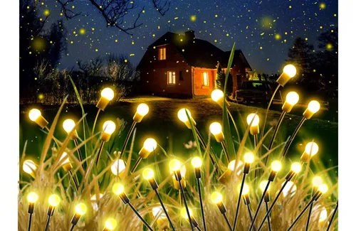 nowoczesna lampa solarna z panelem słonecznym do ogrodu