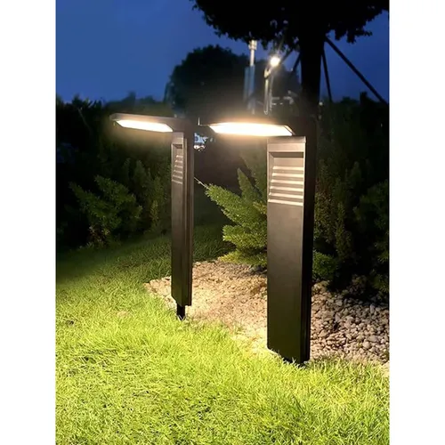 nowoczesna solarna lampa ogrodowa z mocnym strumieniem światła