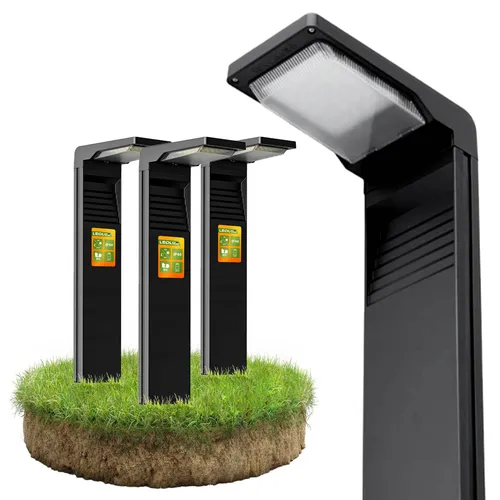 lampa solarna LED słupek ogrodowy wbijany