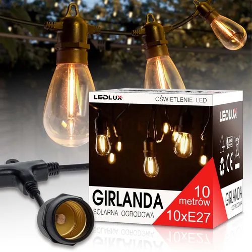 girlanda solarna odporna na deszcz i warunki atmosferyczne