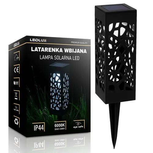 lampa solarna ogrodowa LED do wbijania