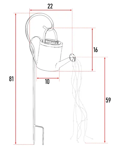Wymiary konewki solarnej