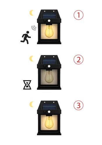 tryby świecenia lampy solarnej