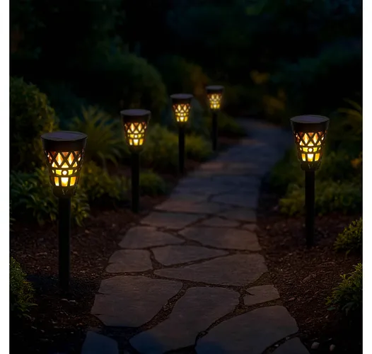 lampa solarna LED na ścieżkę ogrodową