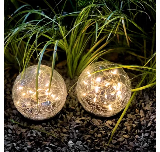 dekoracyna szklana lampa solarna