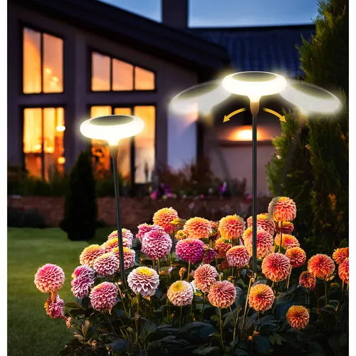 nowoczesna lampa solarna do ogrodu