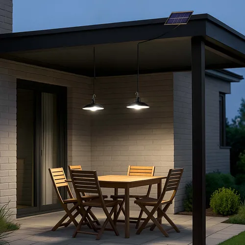 lampa solarna w ogrodzie