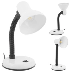 LAMPKA BIURKOWA LED LX-1812 Biała Regulowana Szkolna LEDLUX