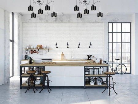 Lampa Wisząca LX- 1142 Czarna 5x E27 LEDLUX