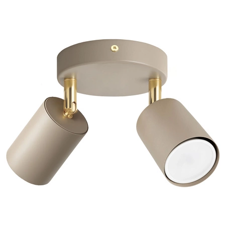 Lampa sufitowa KINKIET LED GU10 beżowa Spot Kaszmir Premium LX1341