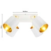 Lampa Sufitowa LX- 1386 Biała + Złoto 4x E27 LEDLUX