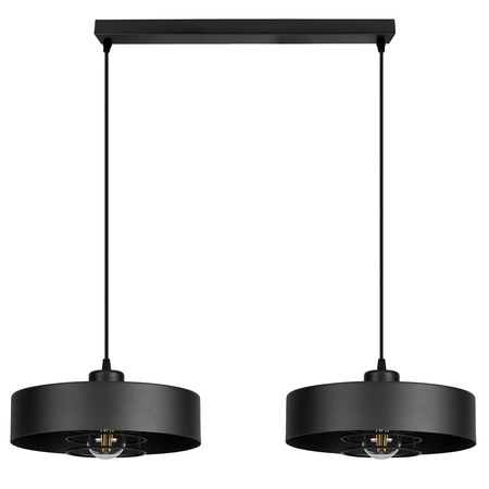 Lampa Wisząca LX- 1105 Czarna 2x E27 LEDLUX