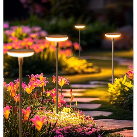 4x LAMPA SOLARNA LED LAMPKA WBIJANA OGRODOWA SŁUPEK UFO LATARNIA SZPIKULEC LSOL-061 LEDLUX