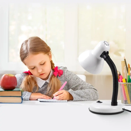 LAMPKA BIURKOWA LED LX-1812 Biała Regulowana Szkolna LEDLUX