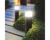 Lampa Solarna LED Wbijana Ogrodowa Słupek Czujnik Zmierzchu Czarna Rattan LSOL-030 LEDLUX