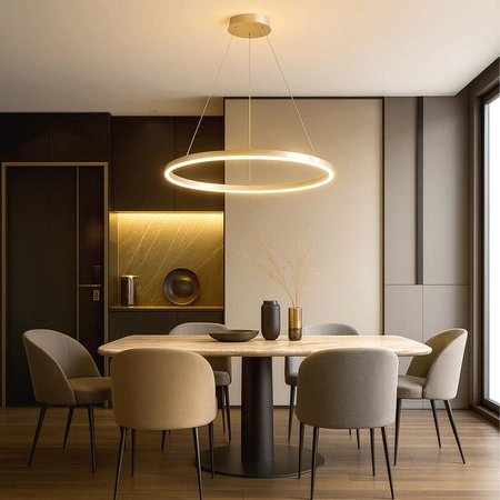 Lampa Sufitowa LED Wisząca nowoczesna żyrandol plafon 52W CCT 3 Barwy Pilot LX959