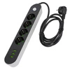 PRZEDŁUŻACZ listwa 2m 4 gniazda + 3x USB LEDLUX