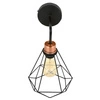 Kinkiet Lampa Ścienna LX- 1311 Czarna + Miedź 1x E27 LEDLUX