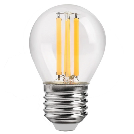 Żarówka LED E27 G45 6W = 50W 600lm 3000K biała ciepła LEDLUX