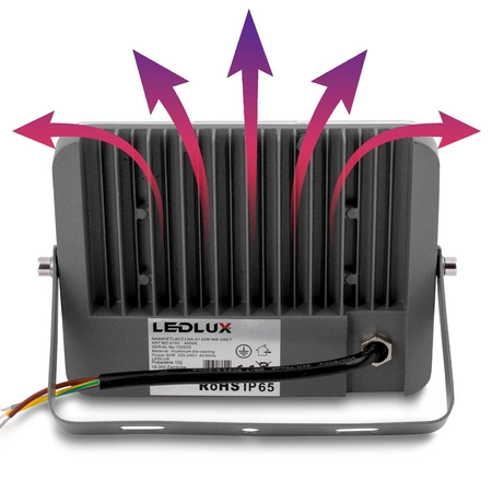 Halogen LED naświetlacz lampa 50W 5000lm Premium reflektor zewnętrzny NW LEDLUX