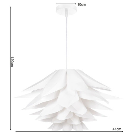 Lampa Sufitowa Wisząca LED LX- 1419 Biała 1x E27 LEDLUX