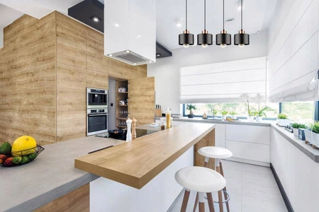 Lampa Wisząca LX- 1100 Czarna + Miedź 4x E27 LEDLUX