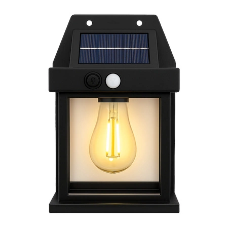 Lampka solarna ogrodowa LED z czujnik ruchu KINKIET elewacyjny ZEWNĘTRZNA LSOL-055 LEDLUX