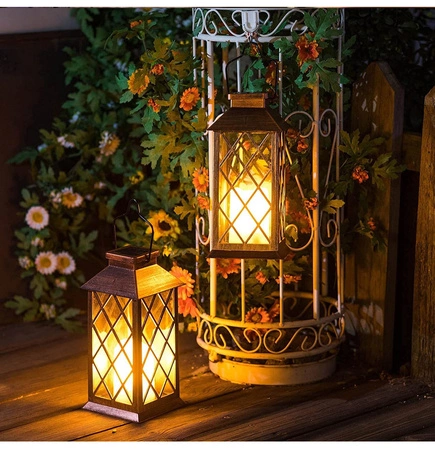 2x Latarenka ogrodowa LED SOLARNA Lampion Latarnia Znicz LSOL-006 LEDLUX