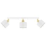 Lampa Sufitowa Wisząca Żyrandol Złota Biała Nowoczesna 3x E27 do salonu LX-1031 LEDLUX