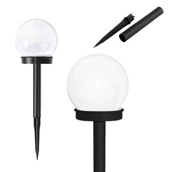 Lampa Solarna LED biała kula 15cm LSOL-002 LEDLUX