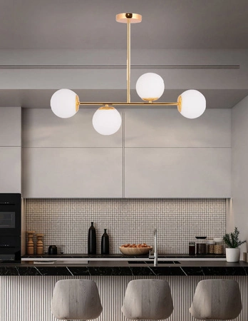 Lampa Sufitowa LX- 1410 Złota 4x E27 LEDLUX