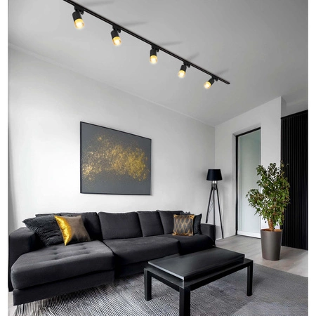 Lampa Szynowa Reflektor Halogen LED GU10 Czarny Złoto+Miedź LEDLUX