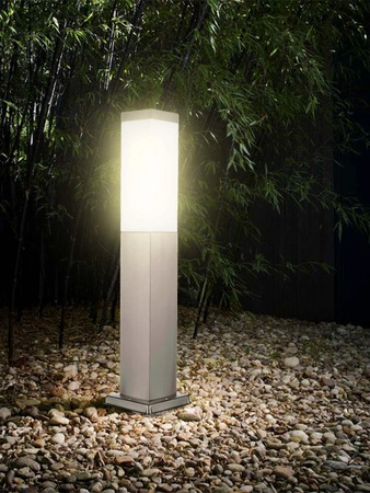 Lampa Ogrodowa Stojąca Słupek E27 LX- 810 Inox 65cm LEDLUX