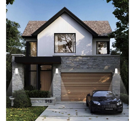 Kinkiet Ogrodowy Lampa Elewacyjna Zewnętrzna LX- 9118 z czujnikiem Czarny 10W biała neutralna LEDLUX